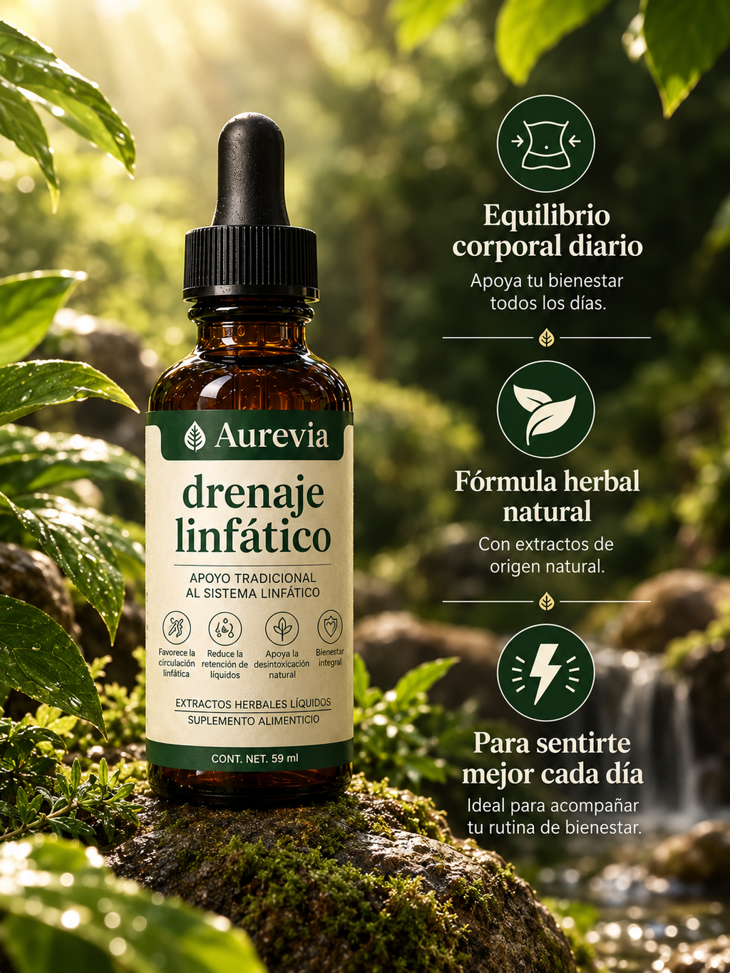 Aureva Care® Gotas para Drenaje Linfático