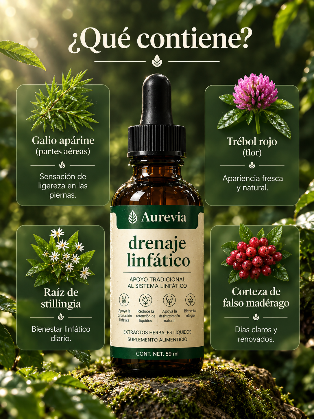 Aureva Care® Gotas para Drenaje Linfático