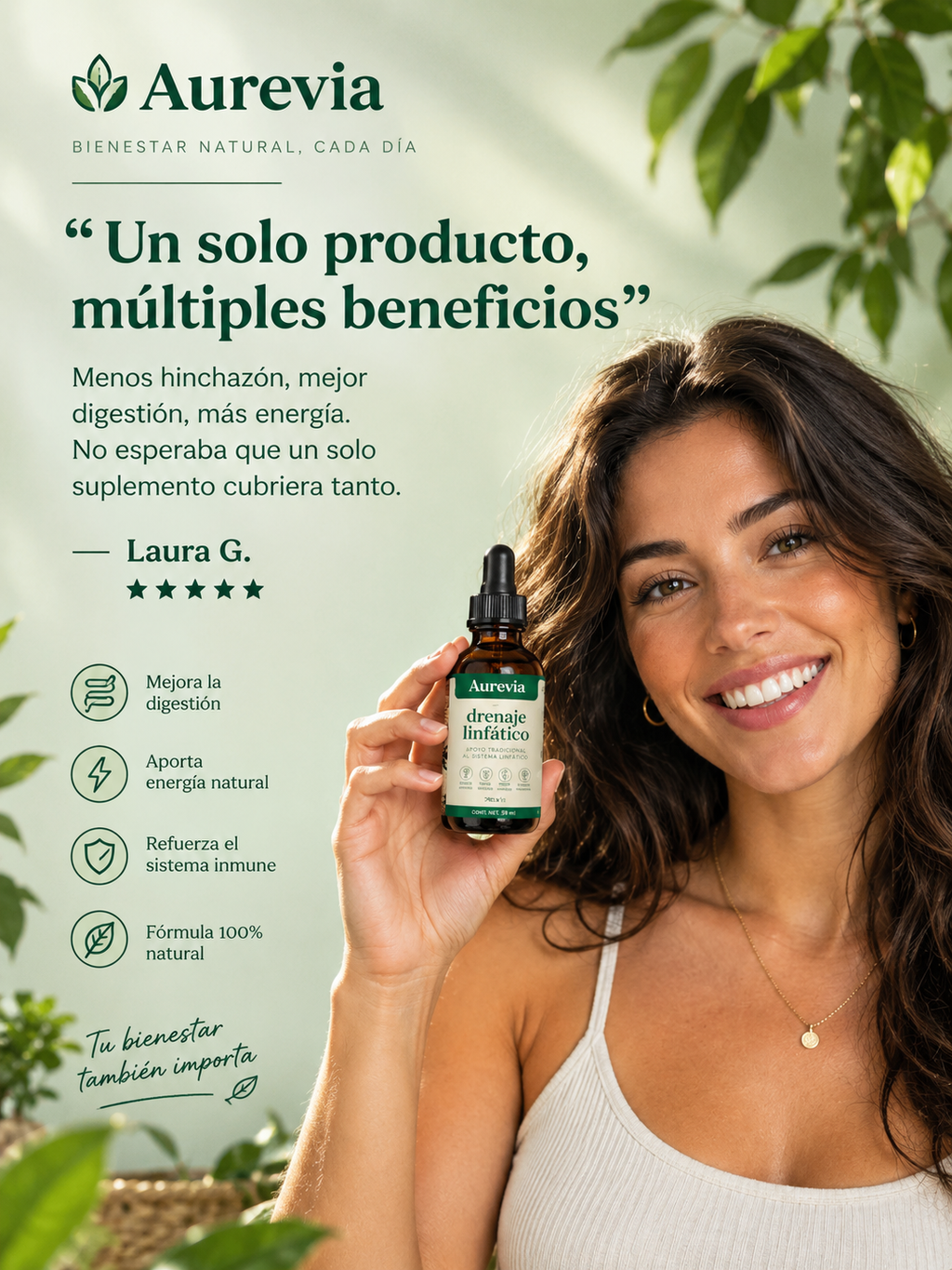 Aureva Care® Gotas para Drenaje Linfático